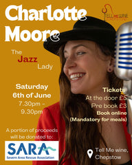 Charlotte Moore Live Music Event - Saturday 6th of June 7.30pm
